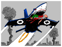 A força aérea assassina israelense