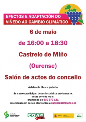 Jornada do SLG em Castrelo de Minho analisa incidência da mudança climática nas vinhas galegas