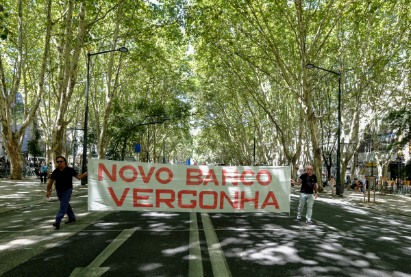Manifestação dos e das lesadas do BES em Lisboa, na sexta-feira passada