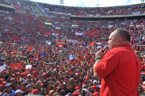 Em Carabobo, Plaza de Toros lotada participa de discurso inflamado de Diosdado Cabello