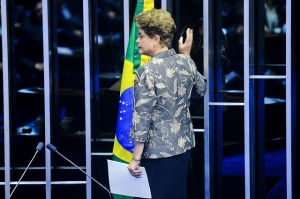 Plenário do Senado Federal durante sessão do impeachment golpista contra Dilma Rousseff.