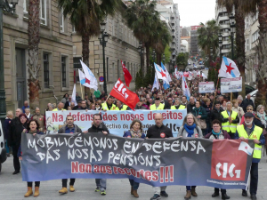 Milhares mobilizam-se na Galiza em defesa de &quot;pensons dignas&quot; e pola derrogaçom das reformas antioperárias