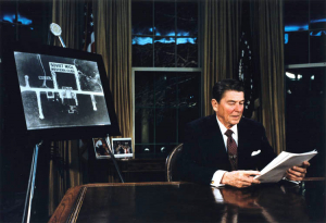 O ex-Presidente estadunidense Ronald Reagan