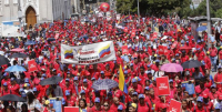 Marcha anti-imperialista em Caracas nesta quarta (31) também apoiou a convocação da Assembleia Nacional Constituinte