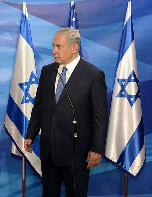O Primeiro Ministro sionista Benjamin Netanyahu