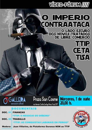 Vídeo-fórum contra o TTIP em Ourense