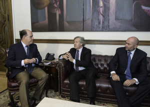 Deputado opositor Julio Borges reunido com Luis Almagro, secretário-geral da OEA