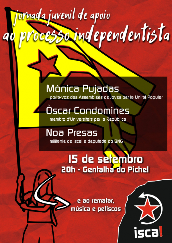 Compostela, 15 de setembro: Convocam jornada juvenil de apoio ao processo independentista