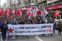Greve nos centros de chamadas da Galiza contra a proposta de um novo contrato coletivo precarizador