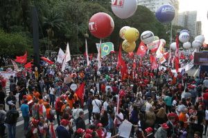 Greve geral de 30 de junho, manifestação em São Paulo