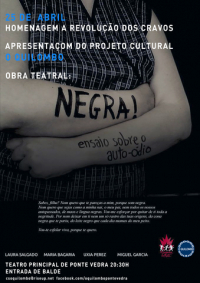 Homenagem à Revoluçom dos Cravos e teatro na apresentaçom d'O Quilombo, 25 de abril em Ponte Vedra