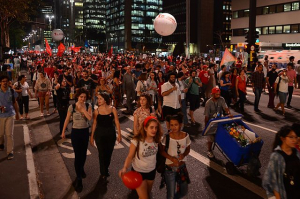 Manifestação contra o governo ilegítimo de Temer