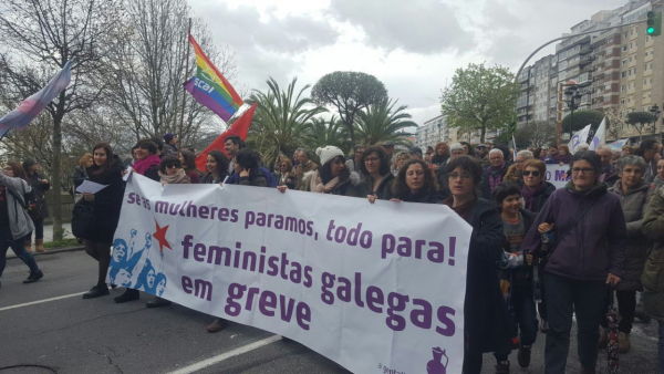 O movimento feminista galego inunda Vigo “para transformar a vida das mulheres”