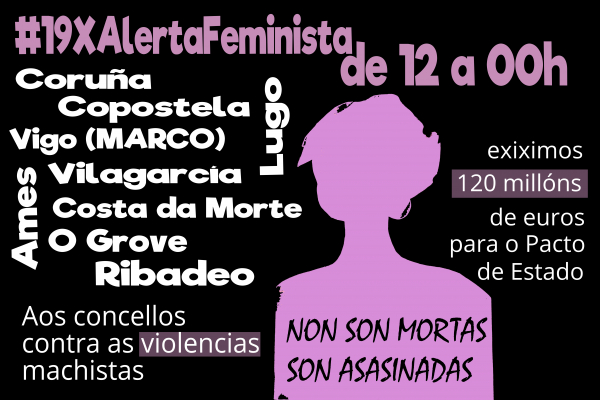 Concentraçons na Galiza para contestar a violência machista