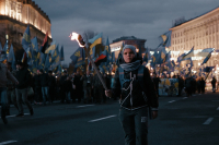Marcha ultranacionalista em outubro, no "Dia do Defensor da Ucrânia"