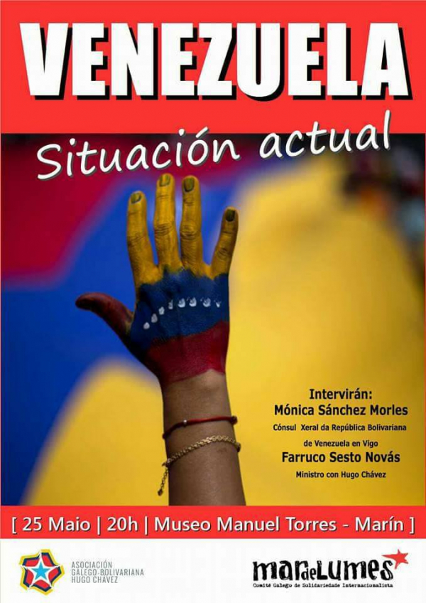 Palestra em Marim (Galiza) sobre a situaçom na Venezuela recebe ameaças da oposiçom