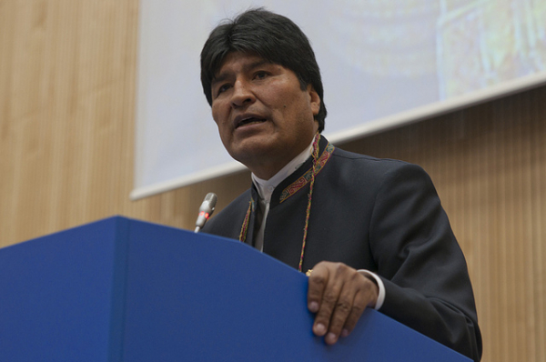Presidente boliviano, Evo Morales, denunciou os males do capitalismo ao meio ambiente