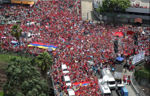 Manifestação popular em defesa do governo, em Caracas (19/04/2017)