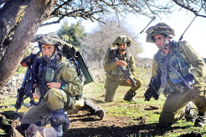 Soldados do exército imperialista de Israel.