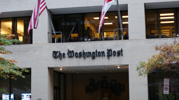 Prédio do Washington Post na capital dos Estados Unidos.