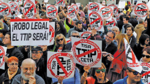Protestos em Portugal contra CETA e TTIP: Acordos tóxicos