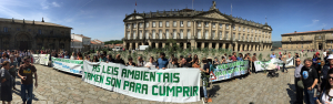A mobilizaçom decorrida em Compostela