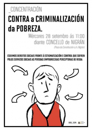 Concentraçom em Nigrám: "Contra a criminalizaçom da pobreza"