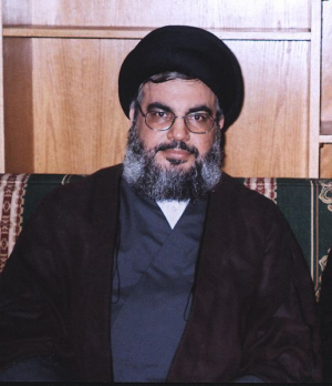 secretário geral do movimento Hezbolah, Sayyed Hassan Nasrallah
