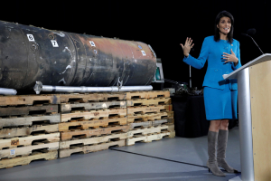 O “míssil iraniano” de Nikki Haley parece-se demasiado com o “antrax iraquiano” de Colin Powel