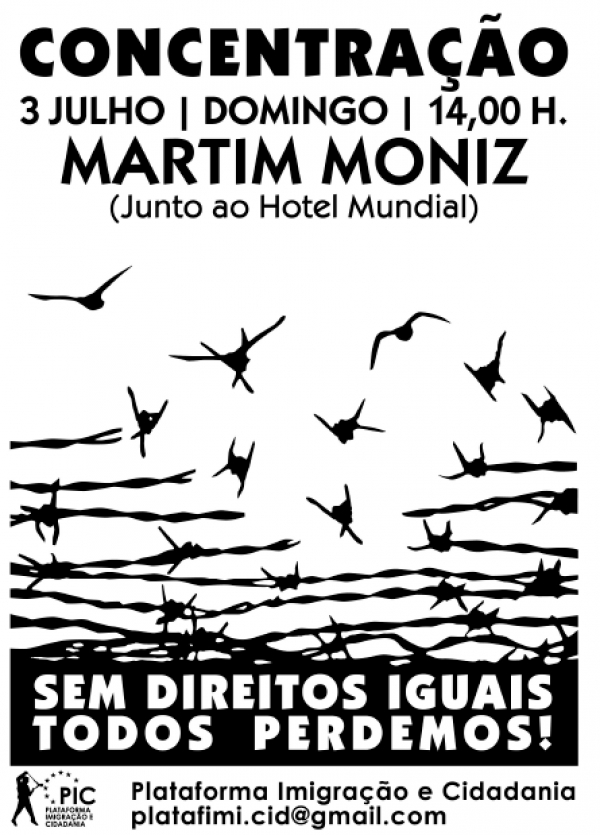 Concentração em Lisboa denuncia políticas anti-imigrantes do governo português