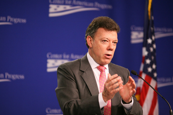 Presidente colombiano, Juan Manuel Santos, aliado próximo dos EUA