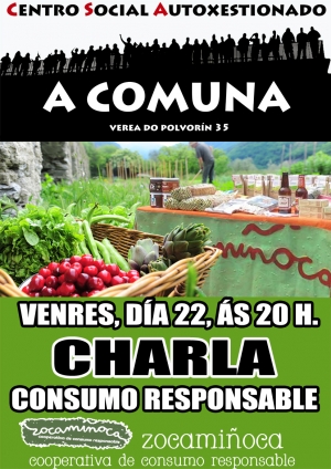 Zocamiñoca falará de consumo responsável e da sua experiência no CSA A Comuna da Corunha